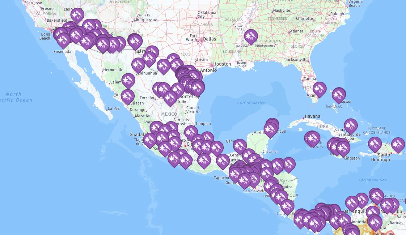 Drug trafficking incidents in Mexico and the greater region since January 1st, 2018