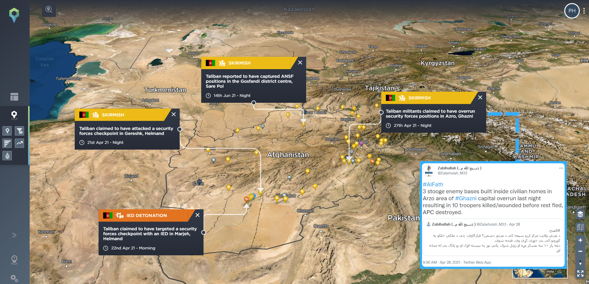 taliban social media use taliban twitter account claims