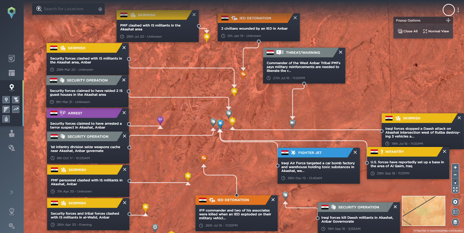 Akashat Phosphate Mining Operation Incidents