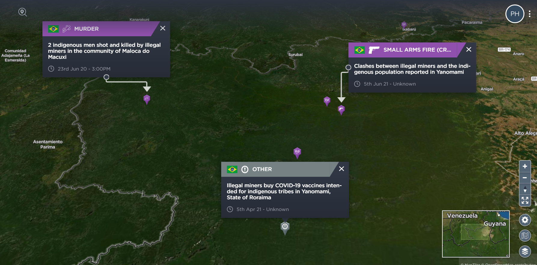 Tracking illegal mining in the Amazon