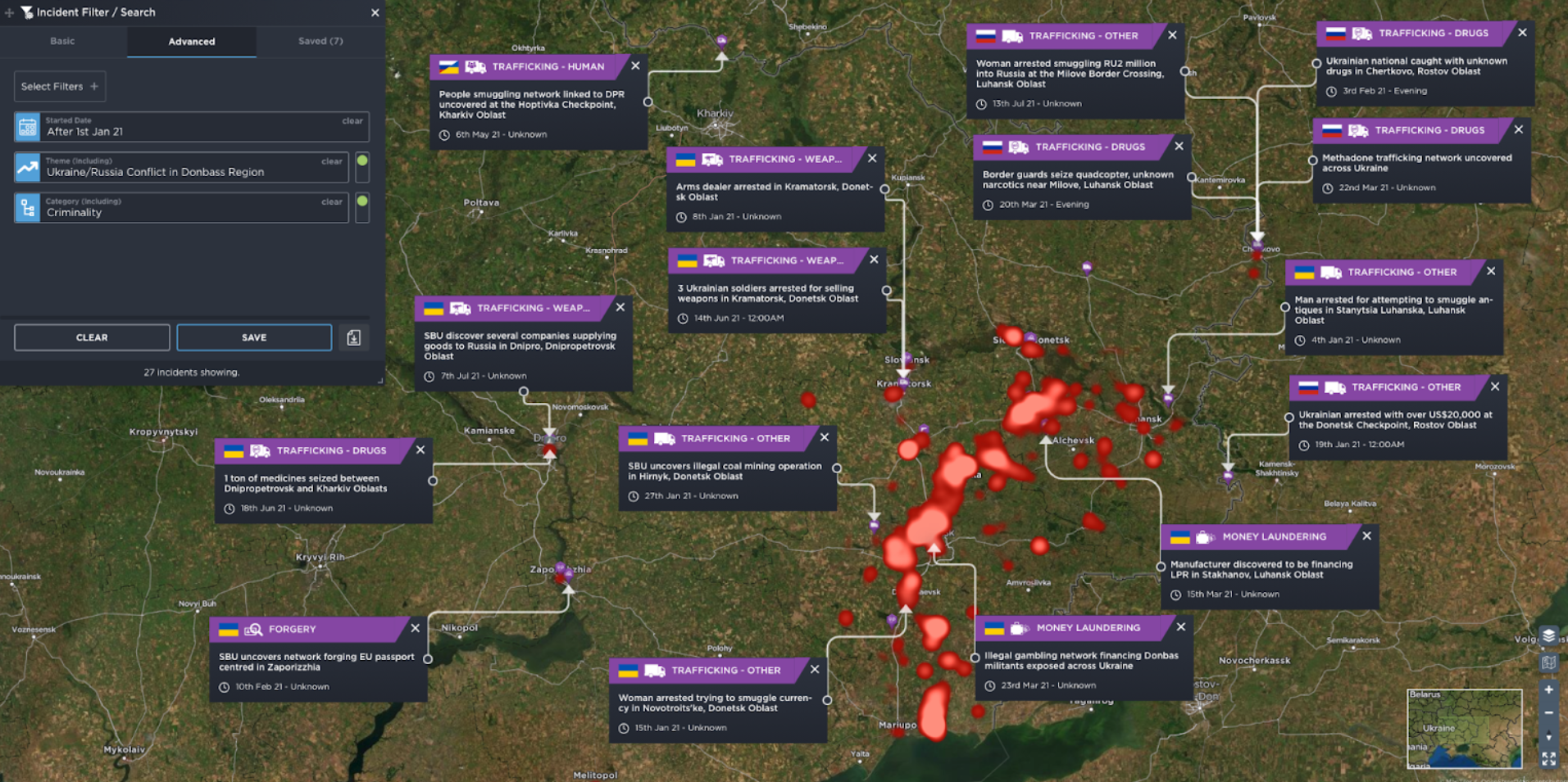 crime in ukraine russia war donbass conflict trafficking