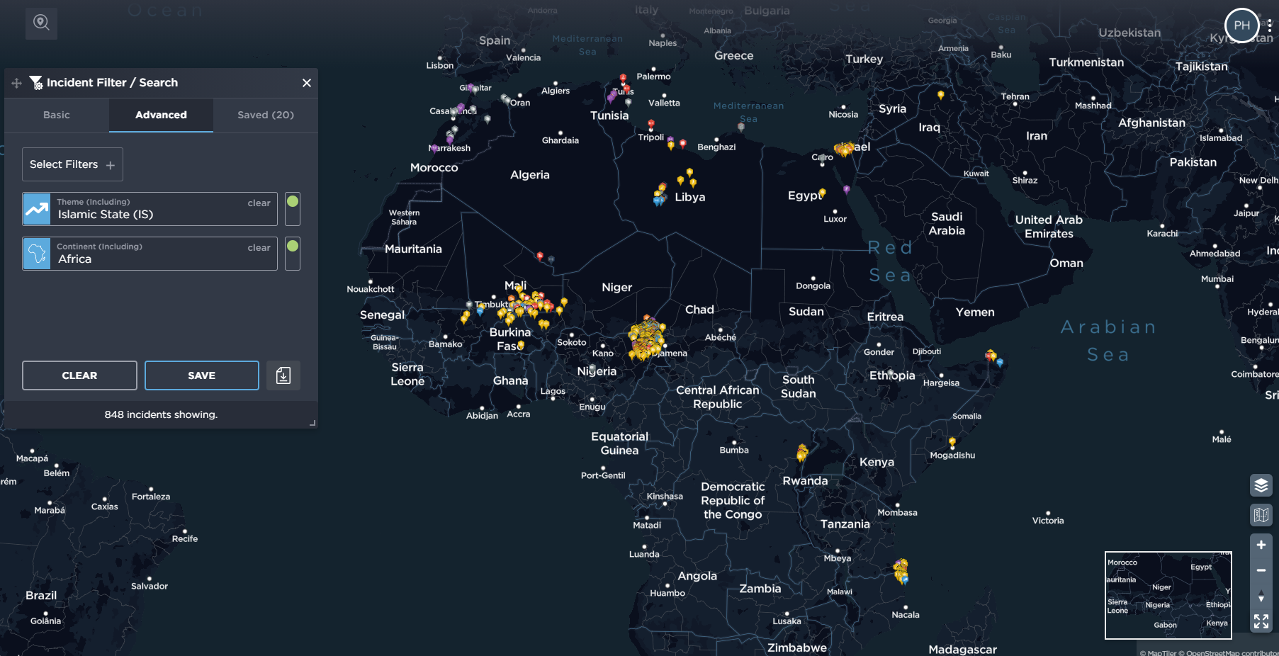 ISIS in Africa activity of Islamic State spread of violence