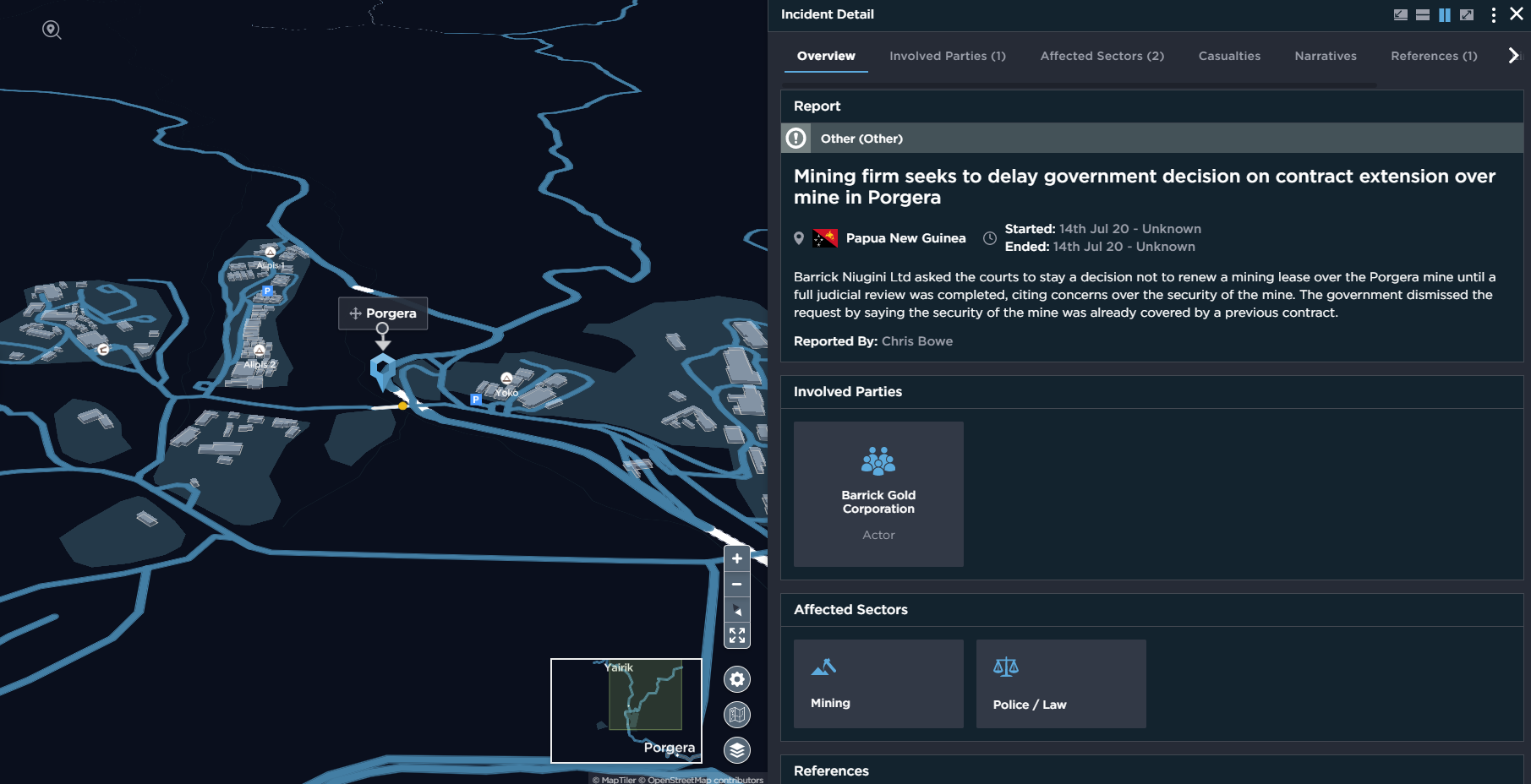 papua new guinea gold mine operations shut down resume james marape