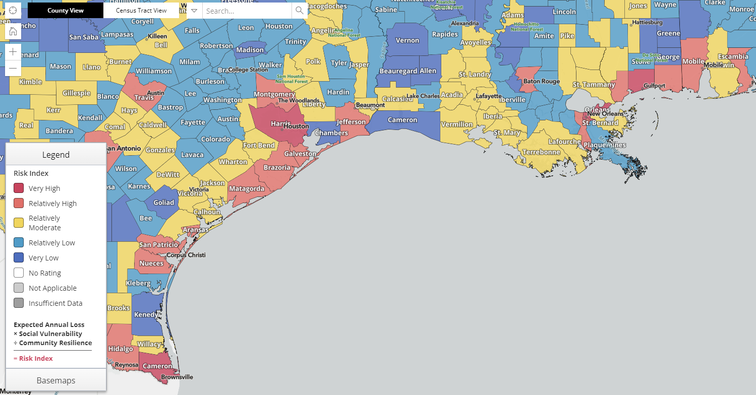 Flood Risk Gulf of Mexico Threat to Oil and Gas