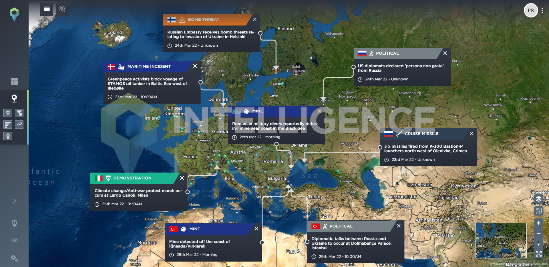 International response to Russia invasion of Ukraine March 2022