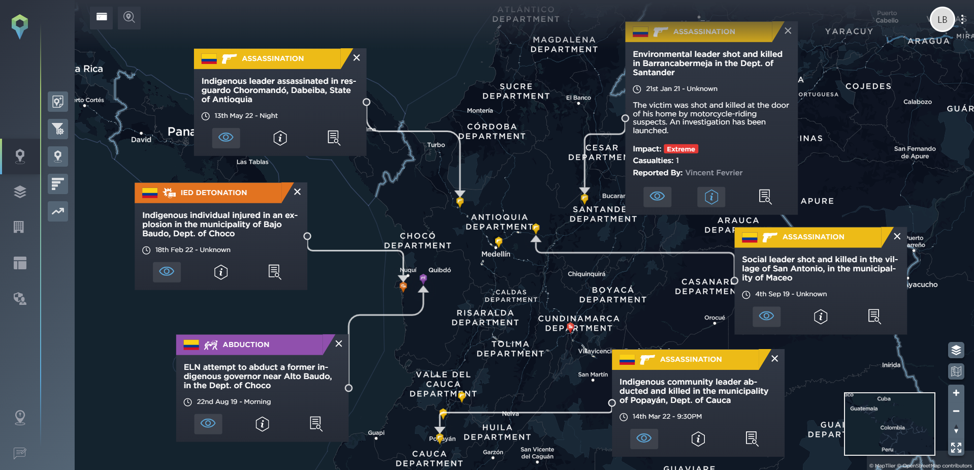 The targeting of activists in Colombia since 2020