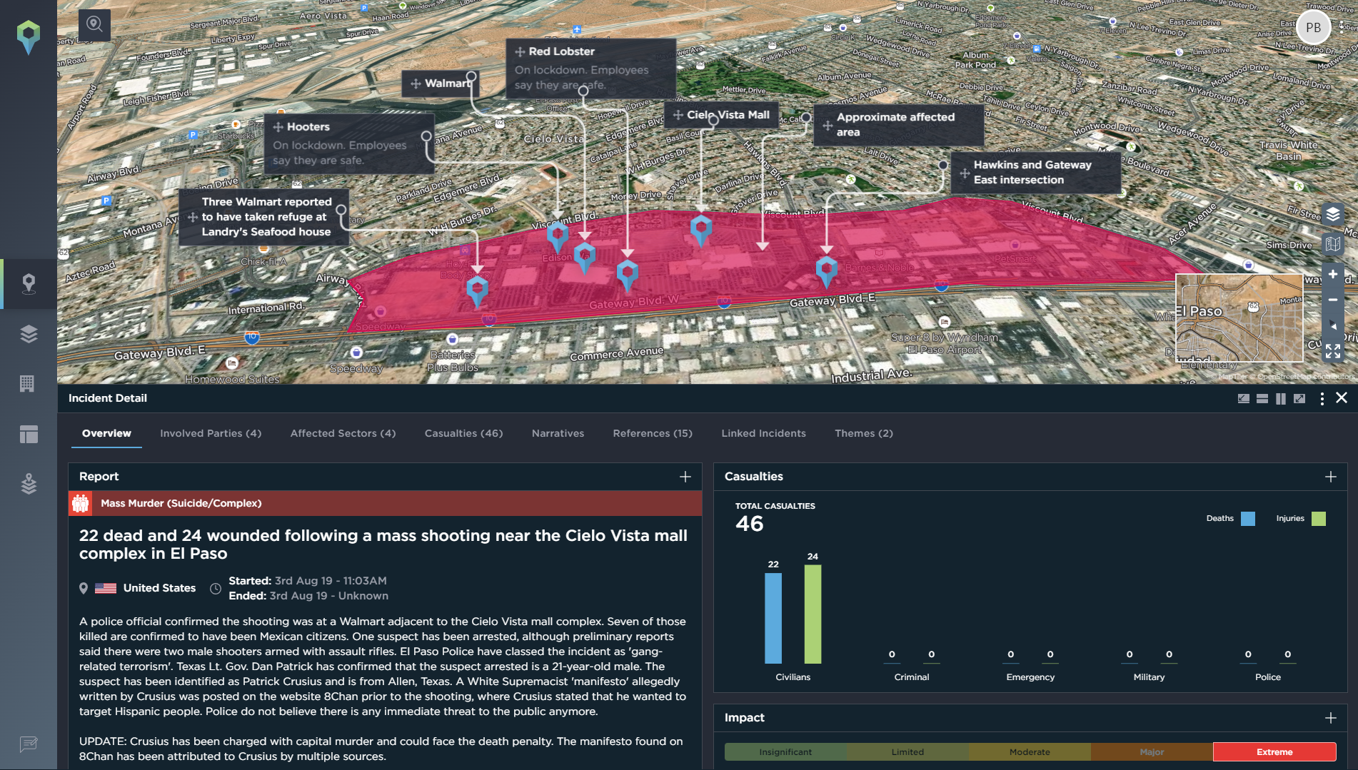 El Paso shooting white supremacist attacks terror