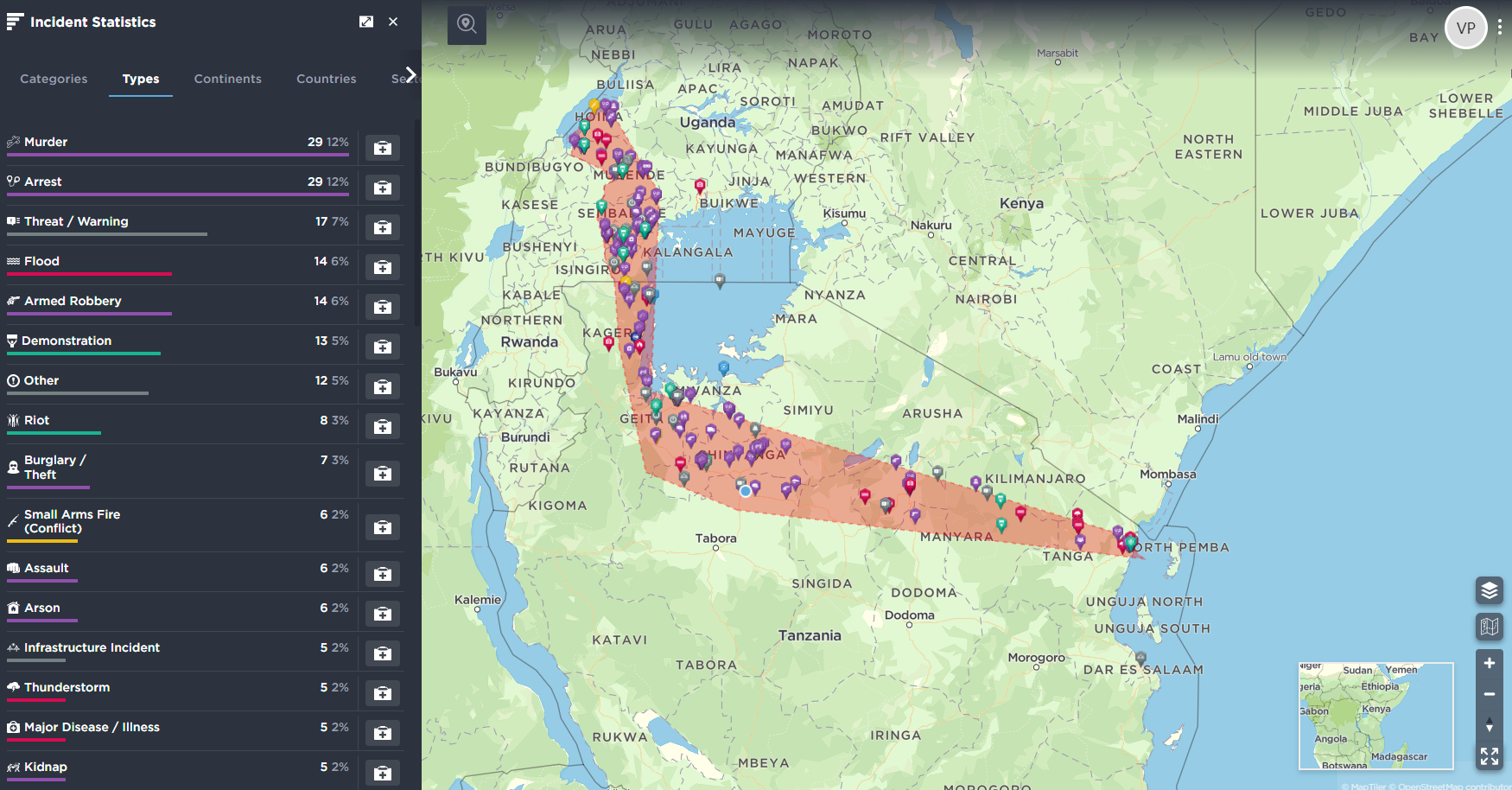 Threats along EACOP Route