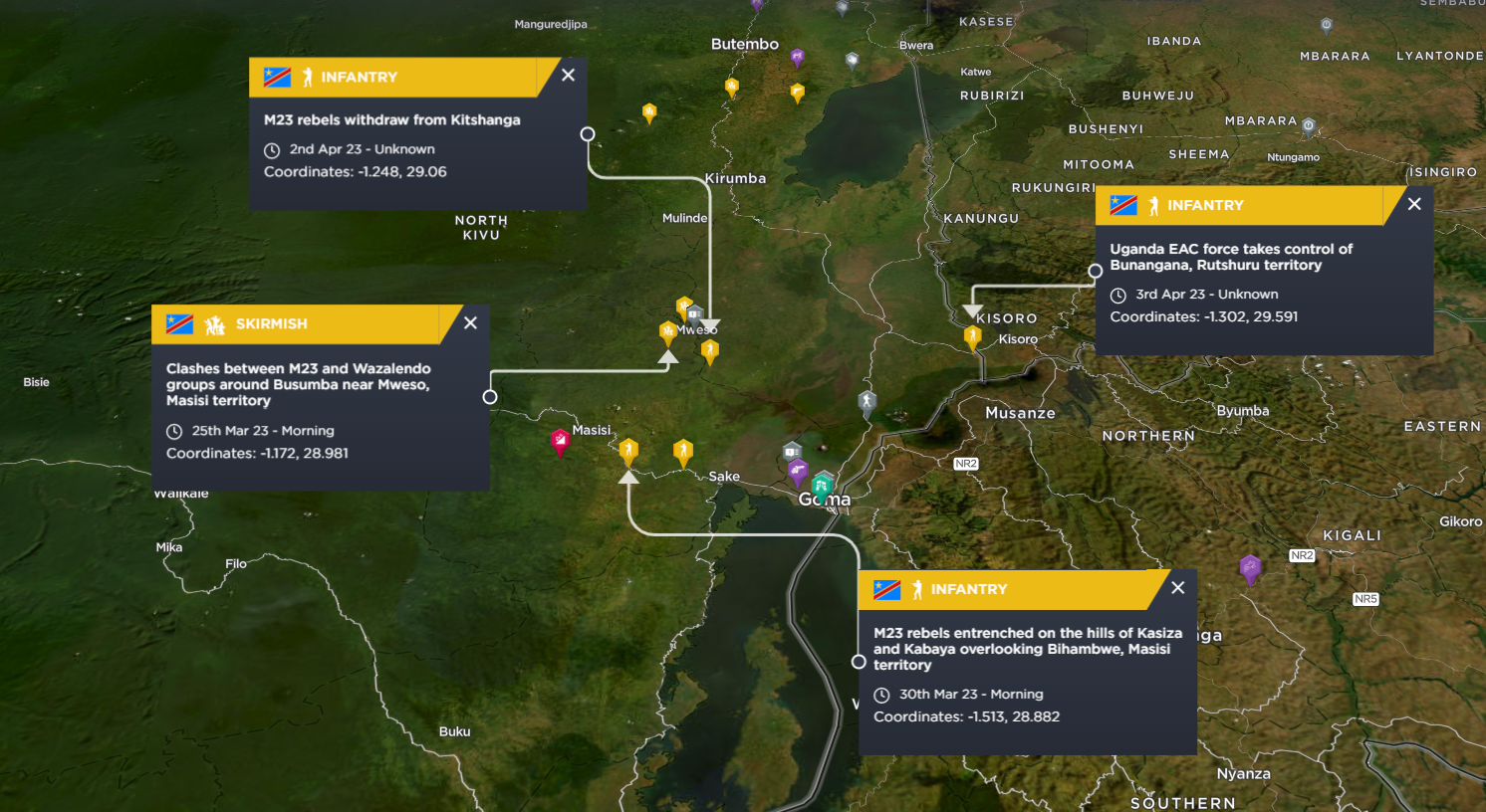 DRC Conflict M23 rebels