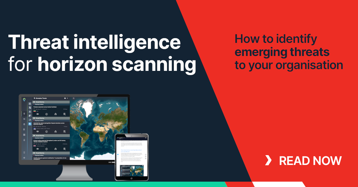 threat intelligence for horizon scanning