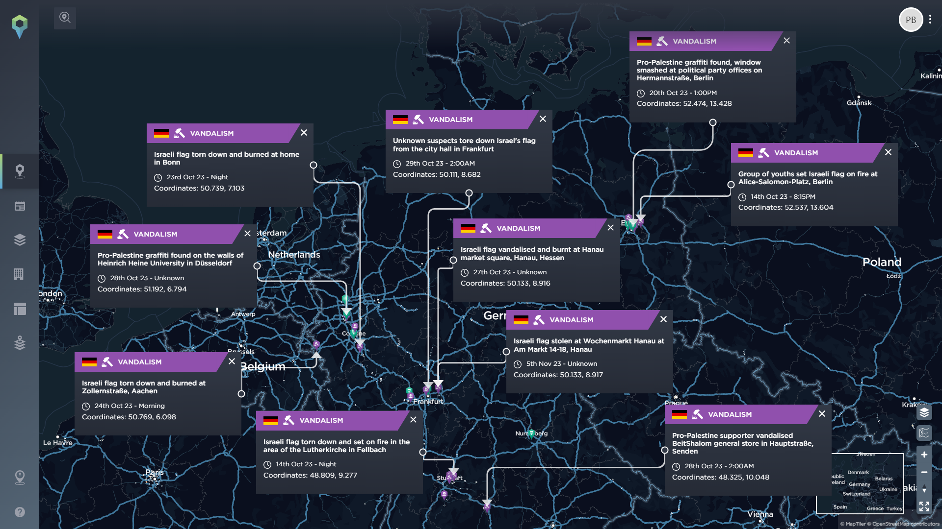 Anti-Israel vandalism Germany