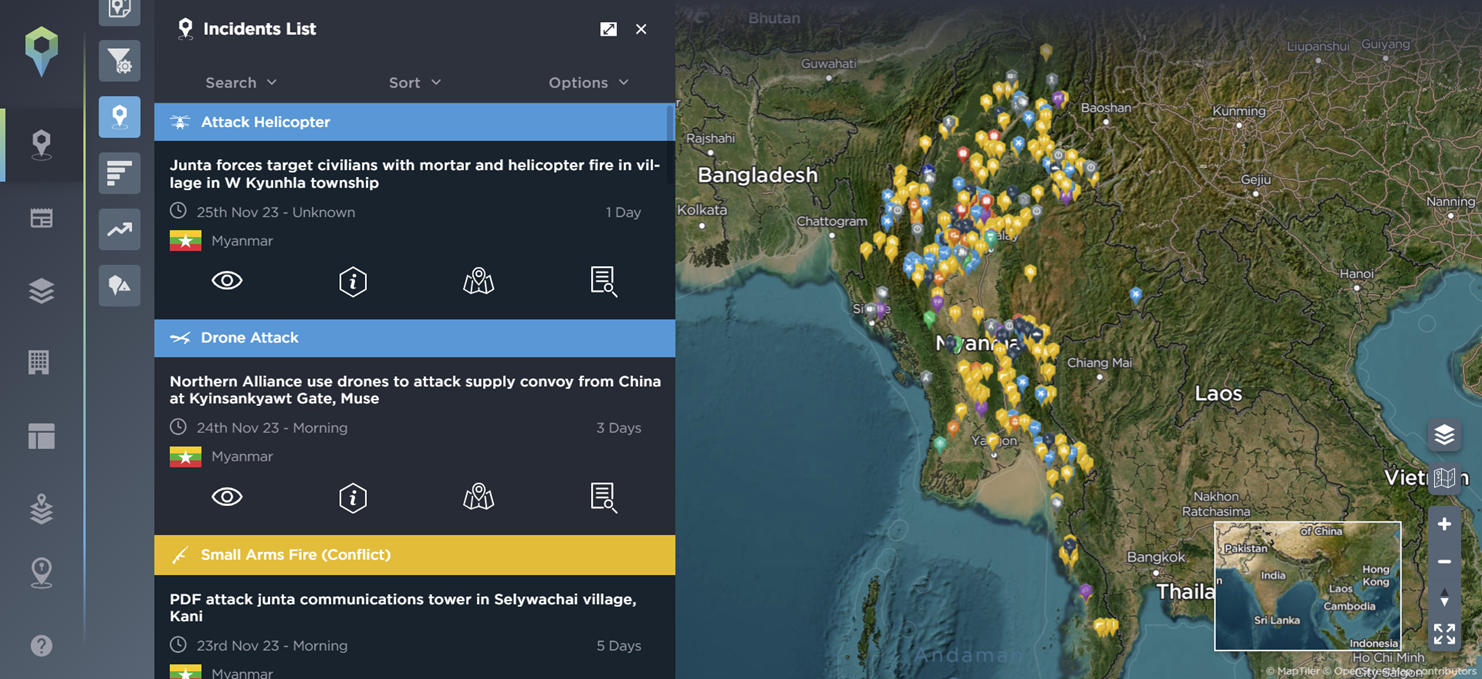 Incidents related to Myanmar Junta