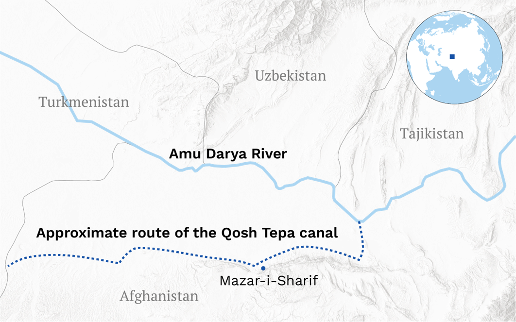 The Qosh Tepa canal may divert up to a third of the Amu Darya’s water