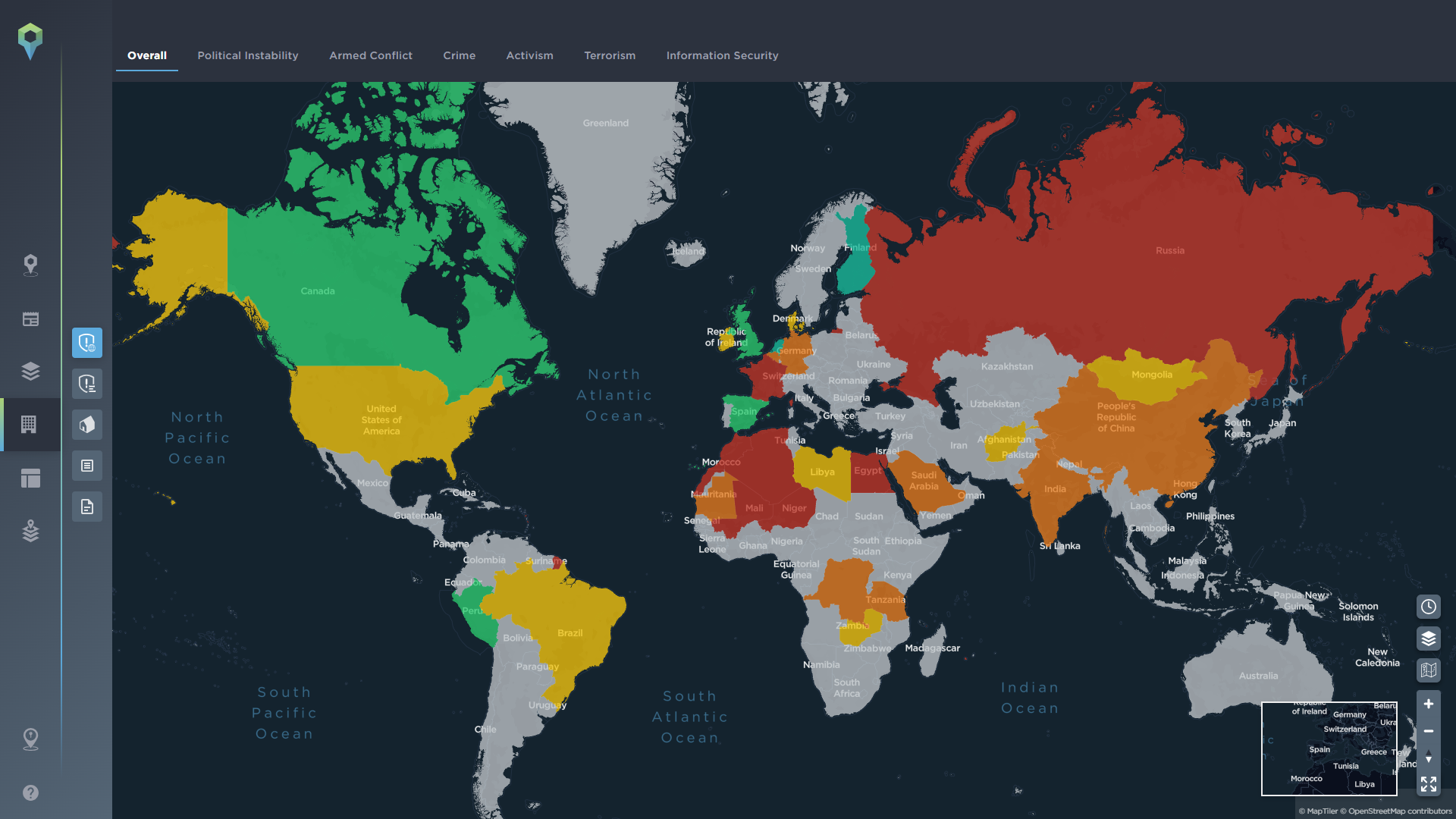 Threat map