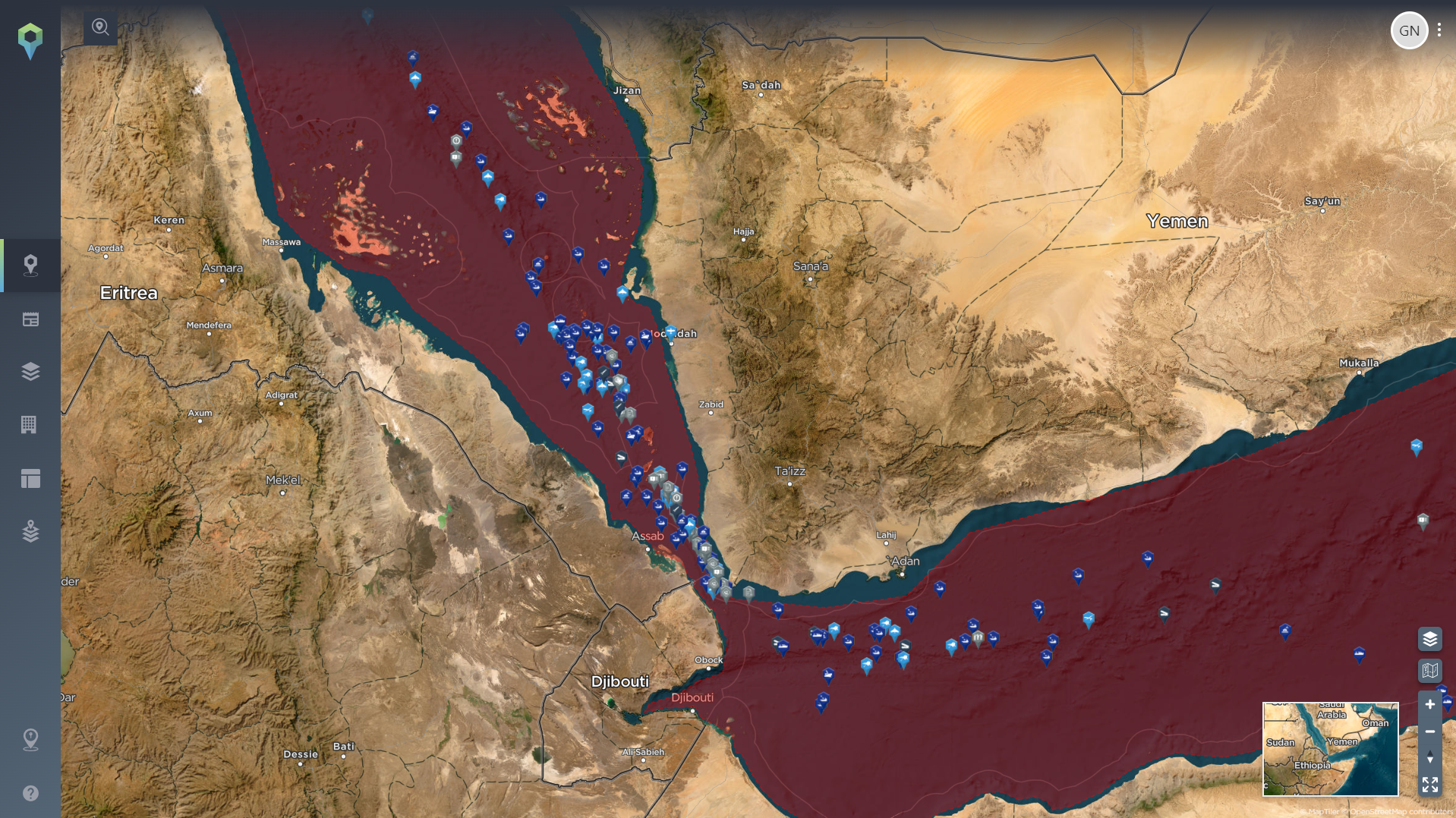 geofencing for route threat assessment red sea incidents attacks on shipping